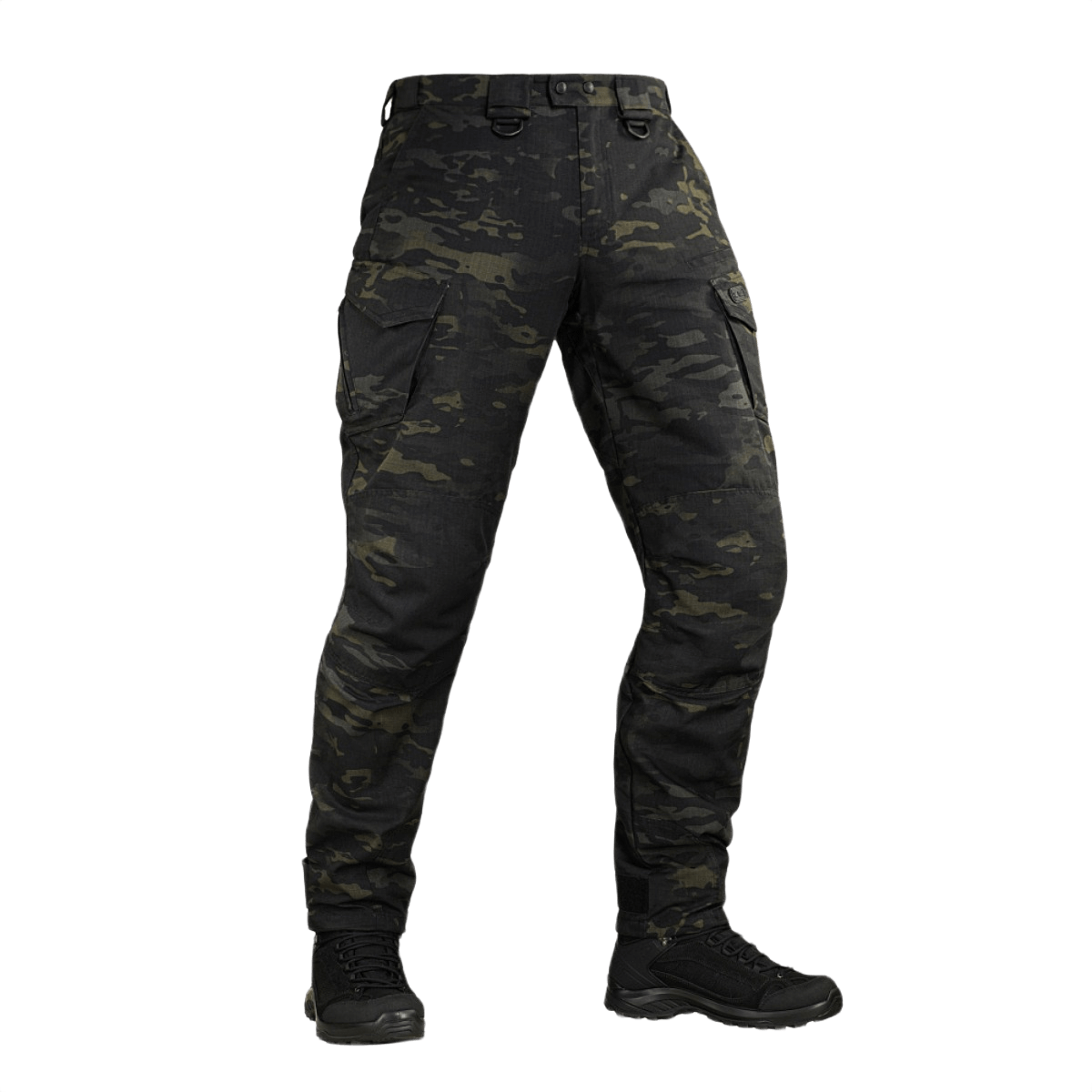 M-Tac Aggressor Elite Nyco Extreme housut Black Multicam-kuosissa taktiseen käyttöön. Kevyt, kestävä ja mukava muotoilu.