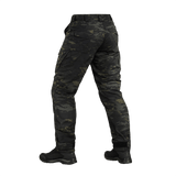 M-Tac Aggressor Elite Nyco Extreme housut Black Multicam®, nähtynä takaapäin.
