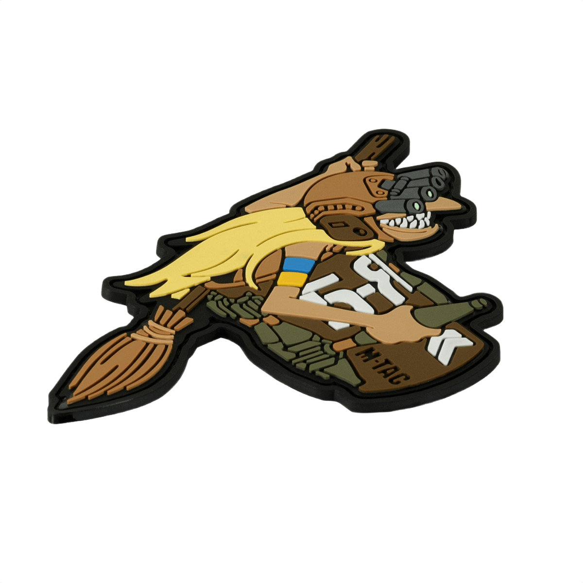 M‑Tac Patch Baba-Yaga Horizontal 3D-efektillä, esittää kersanttia yökameran ja kranaattien kanssa, PVC-materiaali, kunnioittaa ukrainalaista UAV:ta.