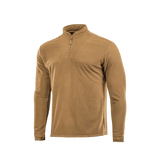 M-Tac Delta Fleece -takki vaaleanruskeana, kevyt ja lämmin, peukalorei'illä hihoissa, sopii ulkoiluun kylmässä säässä.