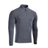M-Tac Delta Fleece -takki harmaana, käytännöllinen muotoilu mukana peukalonreiät, ihanteellinen ulkoiluun kylmässä säässä