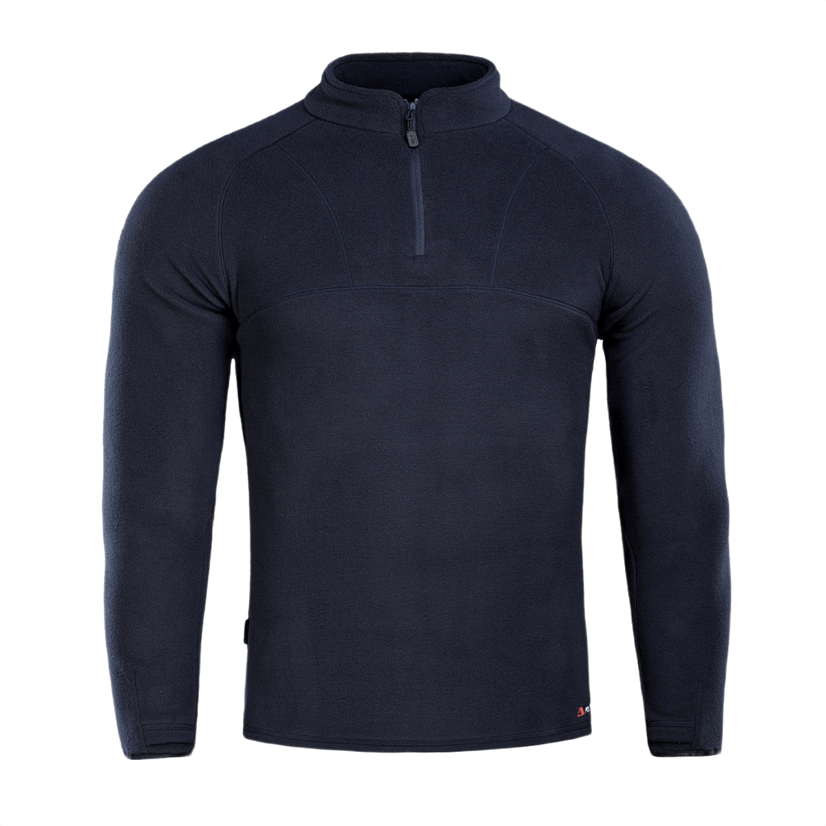 M-Tac Delta Polartec Raglan -takki laivastonsinisenä fleecenä keskirintavetoketjulla ja korkealla kauluksella, sopiva arkeen ja ulkoiluun.