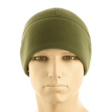 M-Tac Fleece Polartec Watch Cap vihreänä, valmistettu kestävästä Polartec® 200 Series -fleecestä, sopii kylmiin sääolosuhteisiin.