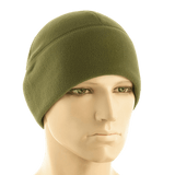 M-Tac Fleece Polartec Watch Cap oliivinvärisenä, kevyt ja lämmin pipo kylmiin olosuhteisiin, sopii ulkoiluun ja talvikäyttöön.