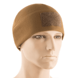M-Tac Fleece Tactical Watch Cap Beanie m. Patch Panel fleecestä kylmiin olosuhteisiin, kevyt ja nopeasti kuivuva, tarrat etu- ja takapaneelissa.
