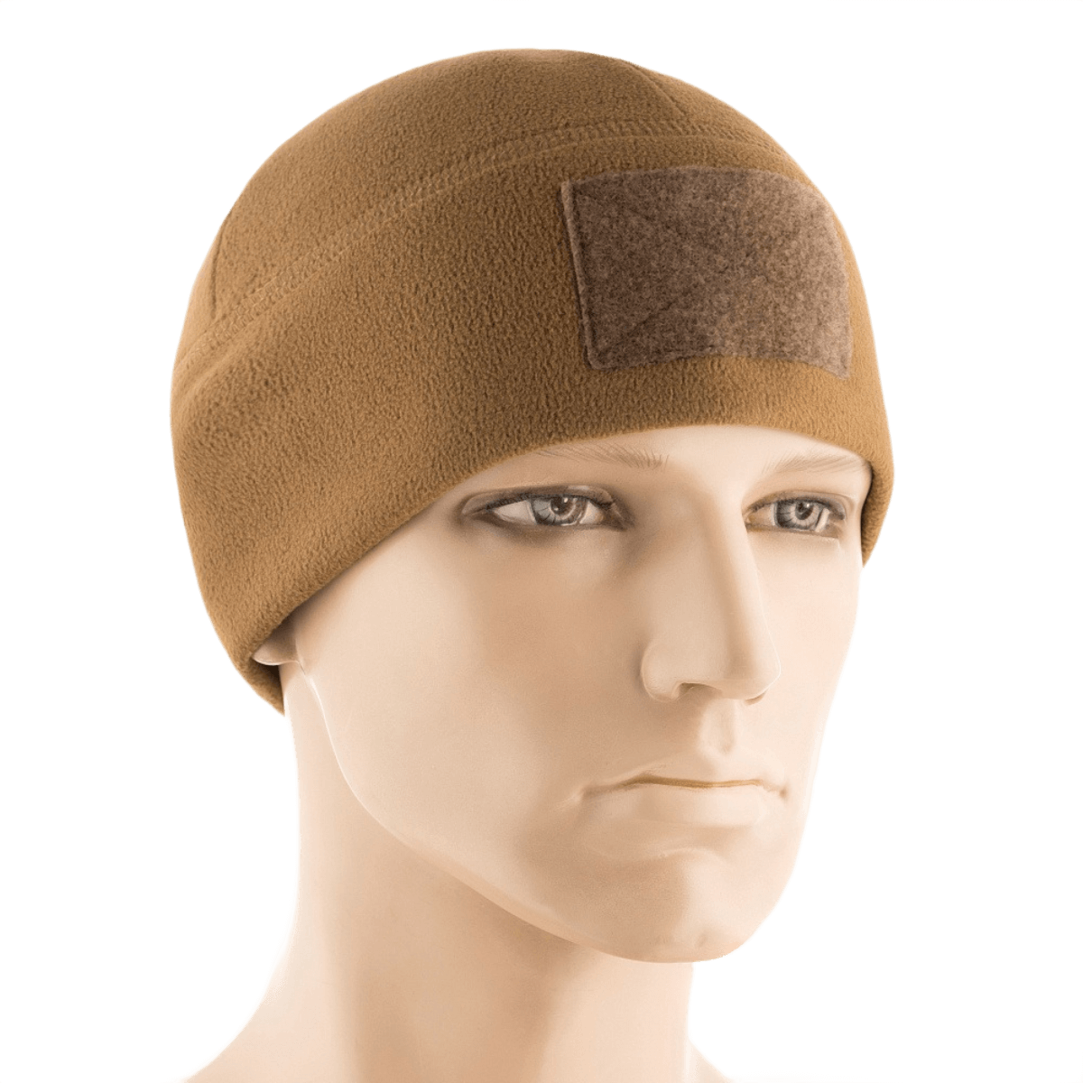 M-Tac Fleece Tactical Watch Cap Beanie m. Patch Panel fleecestä kylmiin olosuhteisiin, kevyt ja nopeasti kuivuva, tarrat etu- ja takapaneelissa.