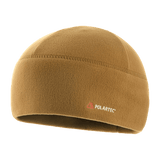 M-Tac Fleece Watch Cap Light Polartec ruskeana, talvihattu kestävästä Micro Series fleecestä, sopii suojaksi kylmää ja tuulta vastaan.