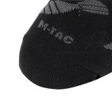 M-Tac Let Sommersokker Morter Bomber sukka, ergonominen muotoilu, musta, lähikuva kuviosta.