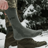 M-Tac Sokker Mid Calf Mk.4 vaellukseen, pehmustetut alueet ja lämpövyöhykkeet täydelliseen mukavuuteen ja suojaan luonnossa