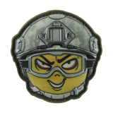 M-Tac Patch Emoji #23 PVC 3D-efektillä. Taktinen morale-tarra Velcro-kiinnityksellä vaatteisiin ja varusteisiin. Hauska emoji-malli, 6.5 x 6.5 cm.