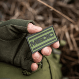 M-Tac Patch Medic PVC 3D taktinen patch vihreänä Velcro-takana.