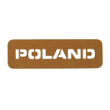 M‑Tac Patch Poland End-to-End 25x80 kestävässä Cordura 500D -materiaalissa, tarrakiinnitys ja laserleikattu kuvio, 25x80 mm.