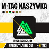 M-Tac Patch Valknut Laser Cut Odin symbol neonvihreässä designissa.