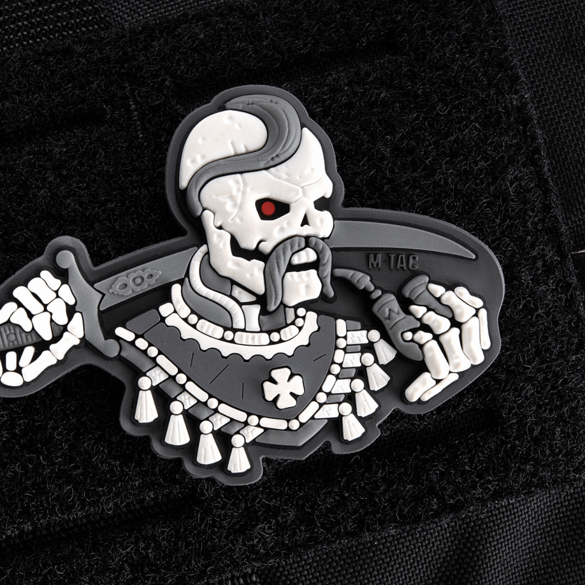 M-Tac Patch You Only Die Once 3D PVC mustalla taustalla.