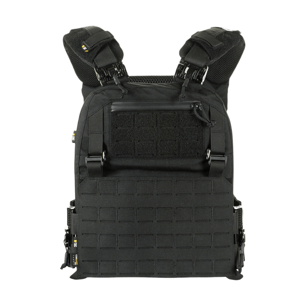 M-Tac Plate Carrier Cuirass FAST QRS XL Gen.II Cordura 500D:stä, säädettävät hihnat ja 2M ROC -pikasolki olkahihnoissa.