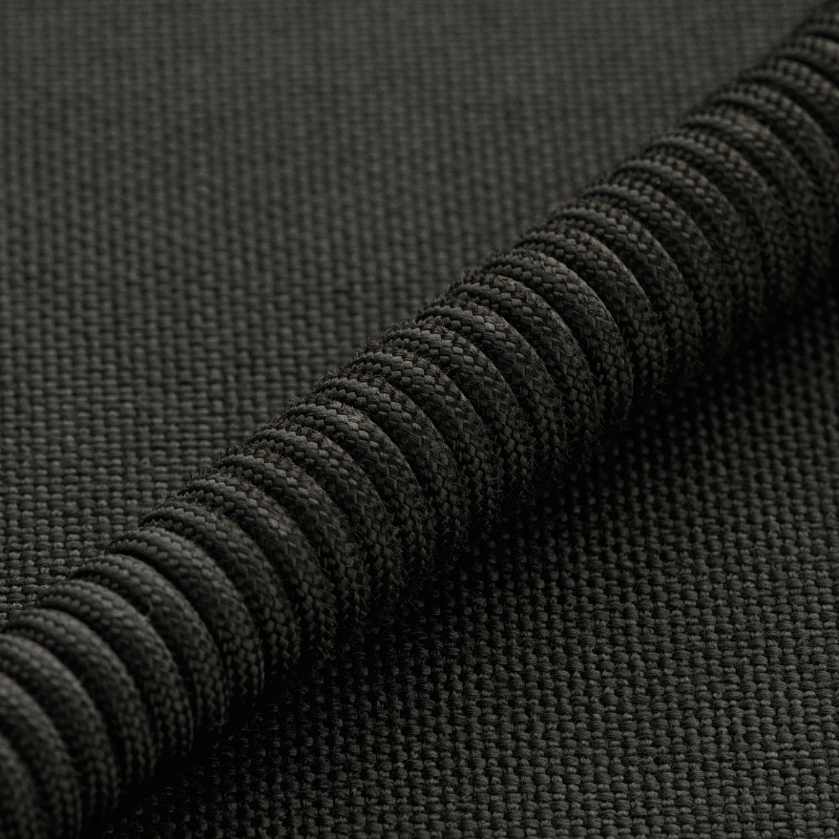 M-Tac Safety Cord Medium for Carbine musta spiraalimuotoilu aseiden ja varusteiden kiinnitykseen, D-ring ja MOLLE-kiinnitys.