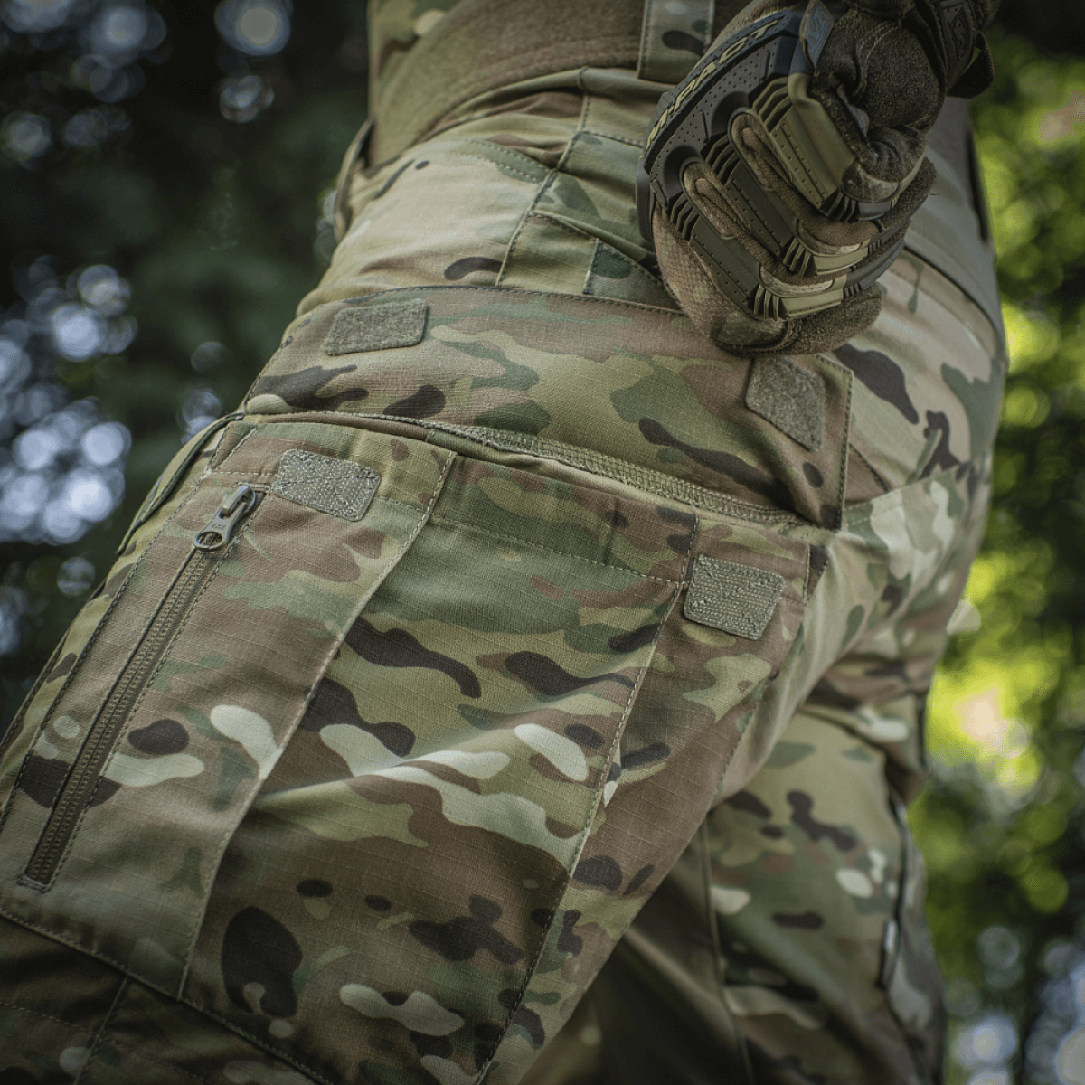 M-Tac Shorts STURM Gen.II Nyco Extreme camo, nähty takaa, yksityiskohtanäyttö.