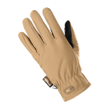 M-Tac Handsker Soft Shell Thinsulate, beige, ulkoiluhanskat kosketusnäyttötoiminnolla ja nahkavahvistetulla kämmenellä.