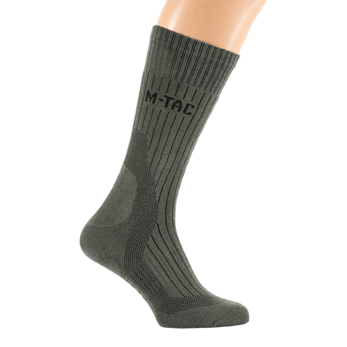 M-Tac Sokker Mid Calf Mk.4 miehille, mukavuutta ja suojaa vaellukseen, lämpövyöhykkeillä ja pehmustetuilla alueilla, joustava resori vakauteen