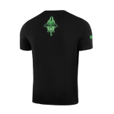 M-Tac T-Shirt Night Vision — musta paita, vihreä Odin-printti ja teksti 'Valhalla Calling'. Moderni taisteludesign pohjoismaisella mytologiainspiraatiolla.