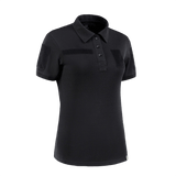 M-Tac Tactical Polo-Shirt 65/35 Lady musta naisille, mukava puuvilla-polyester, Velcro merkeille ja ID, käytännöllinen lenkki.