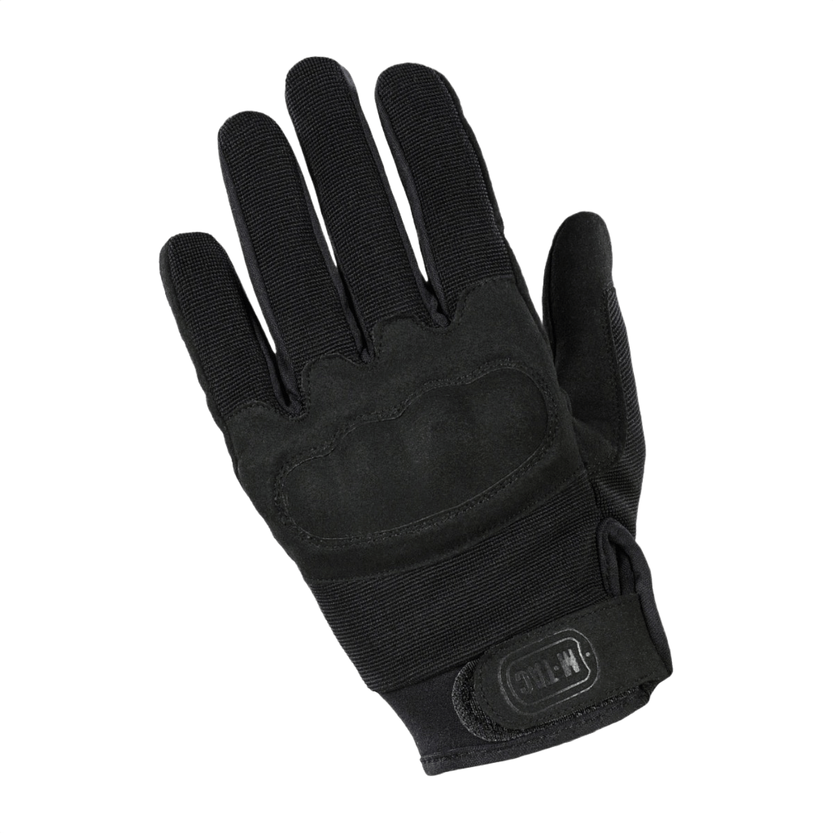 M-Tac Assault Tactical Mk.5 nyrkkisuojalla ja velcro-kiinnityksellä, suunniteltu ampumiseen ja taktiseen käyttöön. Materiaali: keinonahka, nylon.
