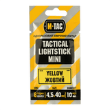 M-Tac Light Sticks 4,5x40 mm (10 kpl) - keltainen taktinen valotikku paketissa 10, sopii pimeisiin tiloihin, jopa 8 tunnin valo.