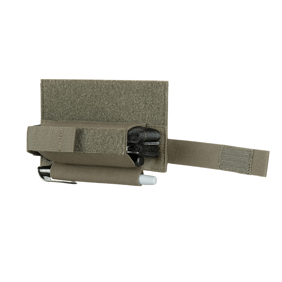 M‑Tac Tourniquet Pouch Elastic Gen.5 Cordura 500D:ssä, näyttää elastiset nauhat velcrolla ja pikapääsyn molemmilta puolilta.