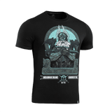 M-Tac T-Shirt Odin Mystery Odin-printillä ja tekstillä 'Valhalla Calling', mukana korpit Hugin ja Munin.