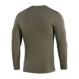 Oliivinvihreä M-Tac Vinter Basellayer Thermo -paita takaa nähtynä, sopiva talvikäyttöön, premium-fleece Pontetorto.