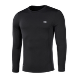 Musta M-Tac Vinter Baselayer Thermo -paita Pontetorto®-fleecestä, talvikomforttiin, anatominen istuvuus.