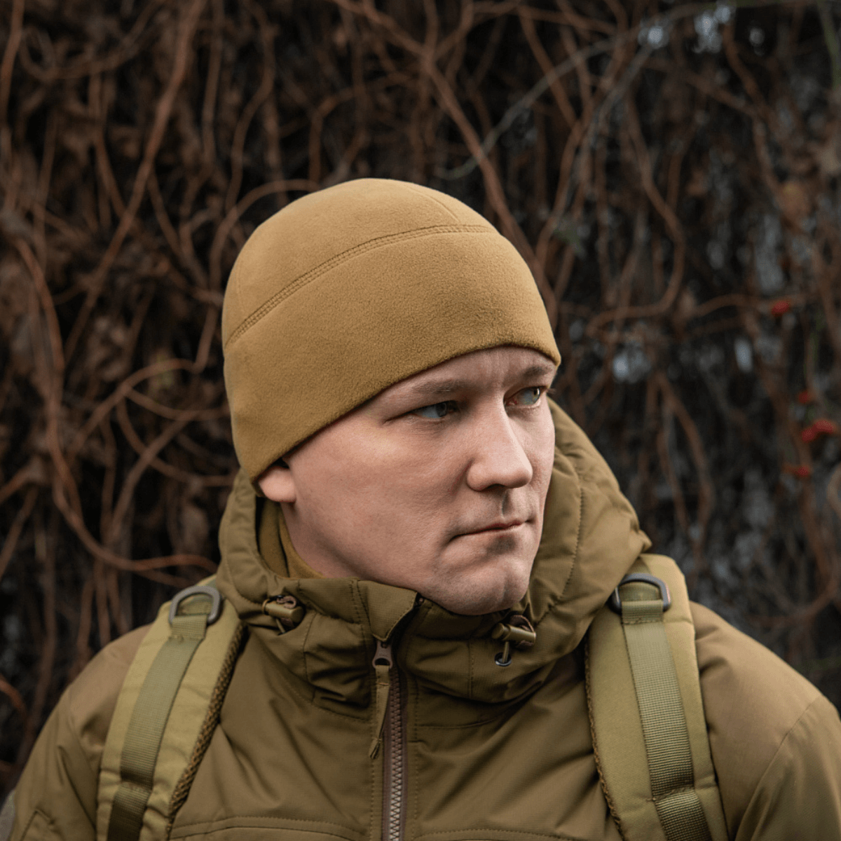 M-Tac Fleece Watch Cap Light Polartec beige, täydellinen talvikäyttöön, kestävä ja lämmin Polartec Micro Series fleece.