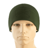 M-Tac Watch Cap Elite Fleece Beanie Hat Velcro, khaki, taktiseen käyttöön ja ulkoiluun, Velcro-paneeli, lämmin ja kestävä.