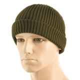 M-Tac Watch Cap 100% Akryl oliivinvihreä neulospipo kylmään säähän, matala profiili ja kaksoiskäänne lisälämmöksi.