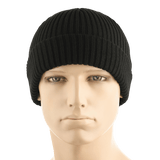 M-Tac Watch Cap 100% Akryl mustana neuloksena, matala malli ja kaksinkertainen käänne. Täydellinen viileään säähän, joustava mukavuuteen.