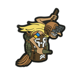 M‑Tac Patch Baba-Yaga Vertical PVC-tarra yökameralla ja kranaateilla, innoittajana ukrainalaiset UAV-operaattorit, 9x13,5 cm, realistinen 3D-muotoilu.