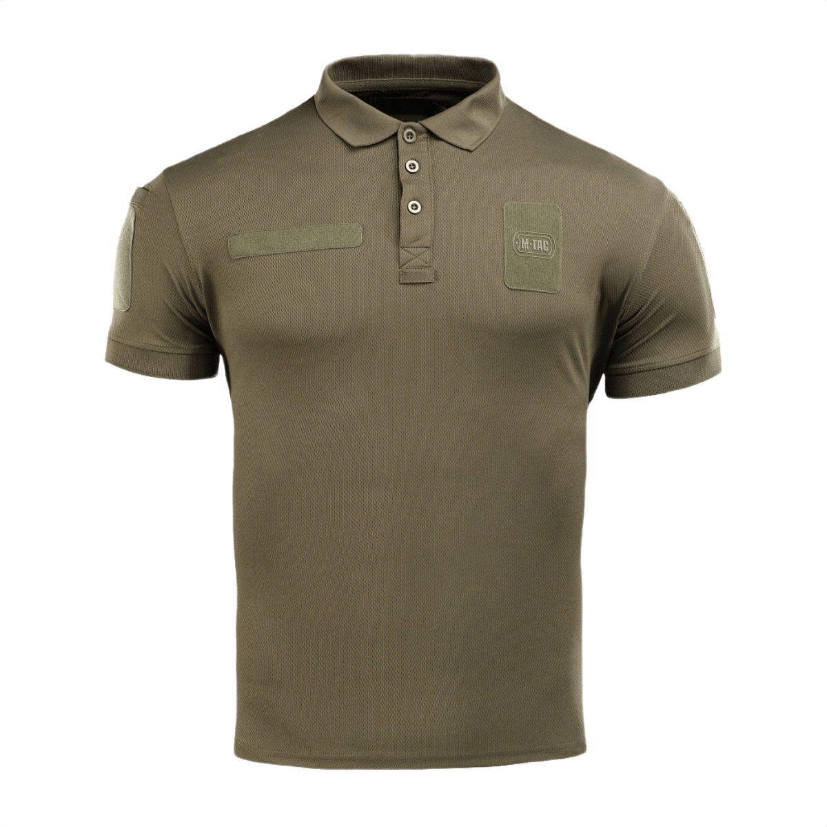 M-Tac Polo Elite Tactical Coolmax oliivinvihreä, suunniteltu poliisi- ja turvallisuustyöhön, kosteutta siirtävä Coolmax®-materiaali.