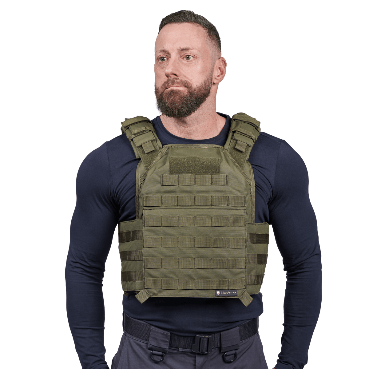 EA Plate Carrier vihreä — tuotekuva.
