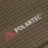 Lähikuva Polartec®-fleecemateriaalista, jota käytetään M-Tac Hjelm Watch Cap Polartecissä, korostaa lämmön ja mukavuuden tuntua viileässä säässä.