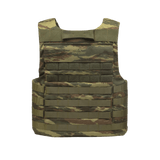 Anorak Tactical III Cover maastokuvioituna, kestävä päällyskuori CORDURA®:lla ja 3D SPACER Coolmax® -vuorauksella. Ihanteellinen turvalliseen istuvuuteen.